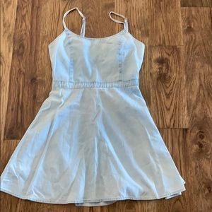 Light wash denim dress